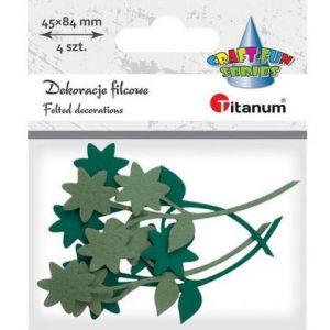 Dekoracje filcowe Titanum Gałązki, 4szt